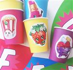 Vasos Shopkins 6u